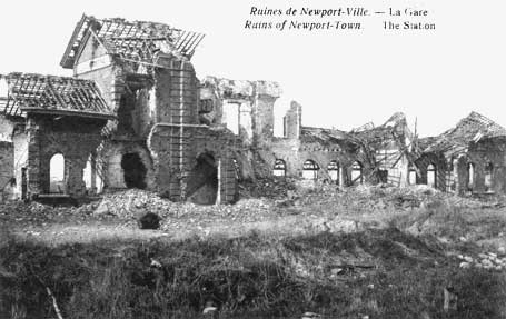 ruines na de oorlog
